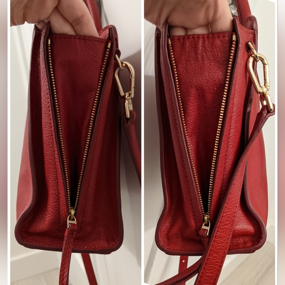 Tory Burch red Brody tote crossbody - Picture 4 of 15